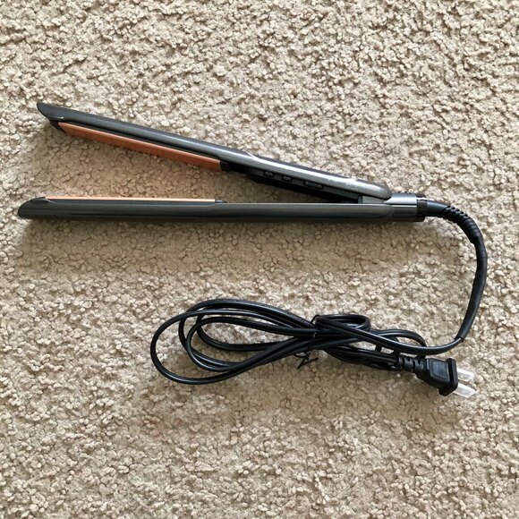 1" Revlon Salon Straight Copper Smooth Flat Iron Hair Straightener - Picture 2 of 7